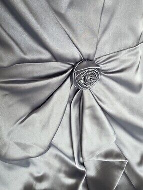 Jones New York Silver Satin Dress